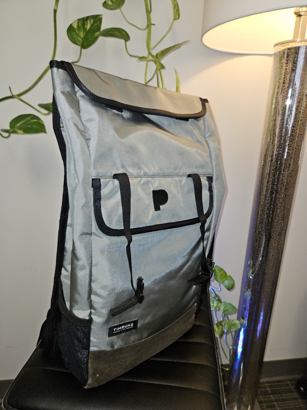 Timbuk2 Men's Silver Gray Roll-Top Backpack One Love Edition